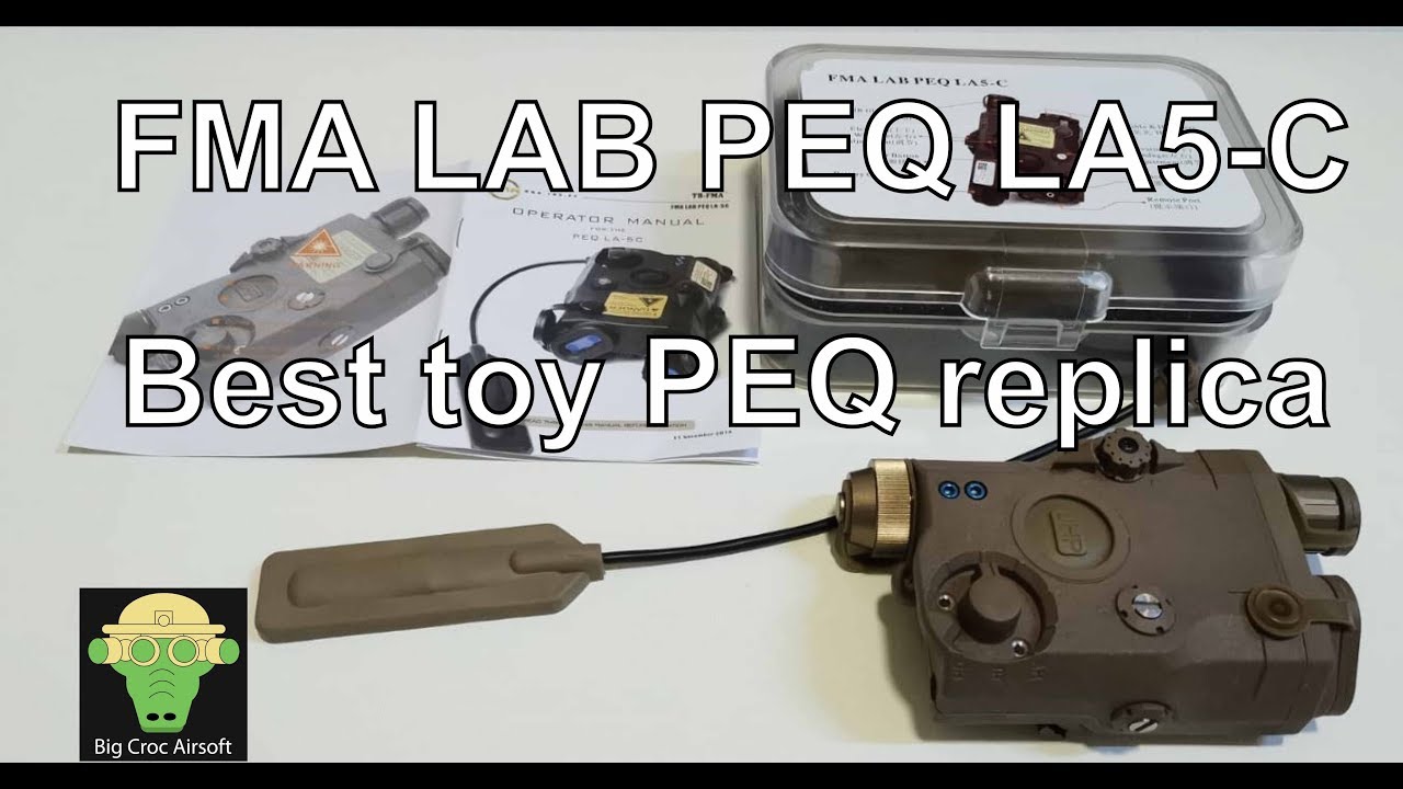 FMA LAB PEQ LA5-C, unboxing review, adjustable laser and light