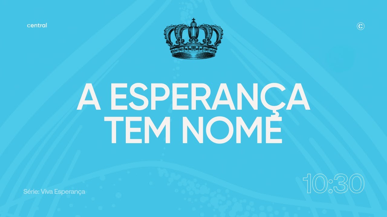 SÉRIE VIVA ESPERANÇA | A ESPERANÇA TEM NOME | PR. GABRIEL PAIVA | DOMINGO 10:30 | 04/01/2026