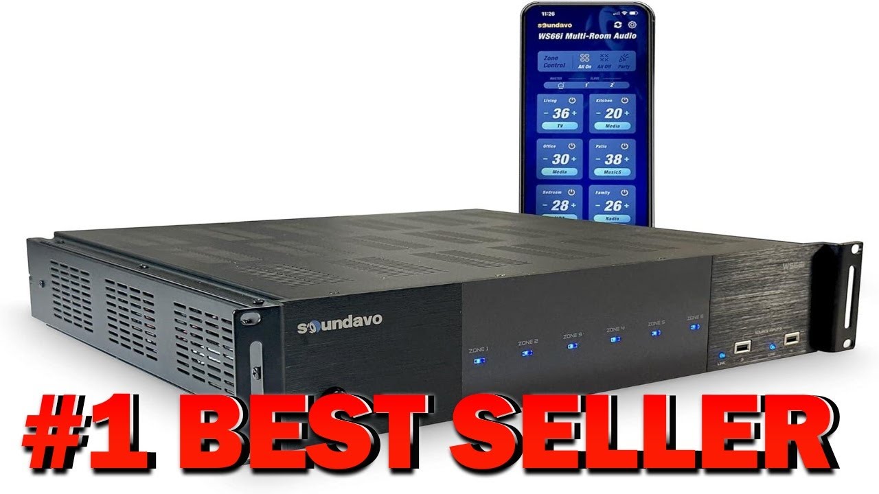 WS66i (AMP Only) 6 Source x 6 Zone Multi Room Audio Amplifier - B0BXMY1131