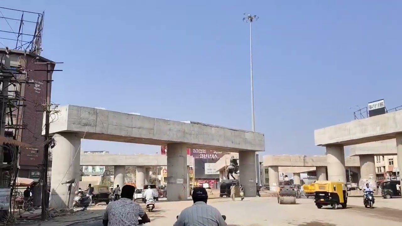 Kittur Rani Channamma Flyover Bridge Construction Feb 2026 