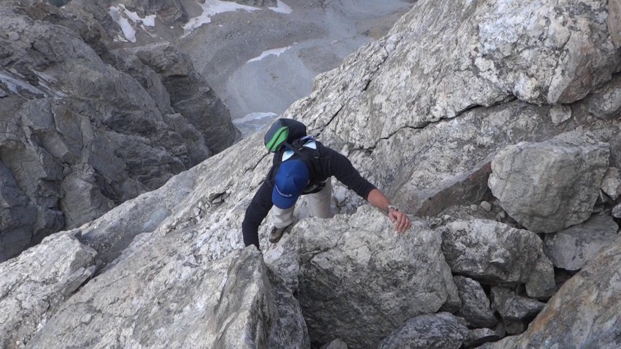 The Belly Roll on The Grand Teton's Owen Spalding Route