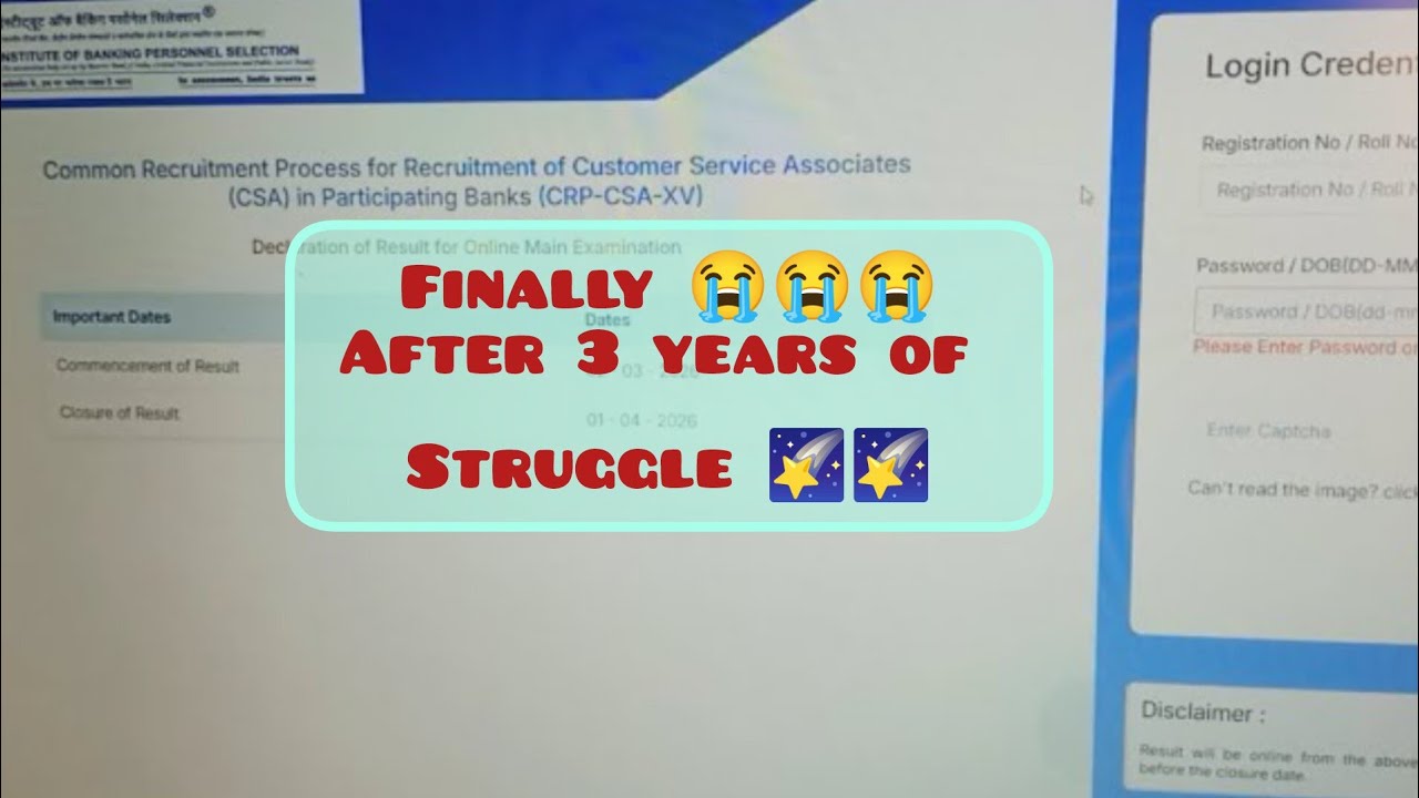 MY IBPS CLERK FINAL Result ✅ll#ibps #mains #result #ibpsclerk #bank 