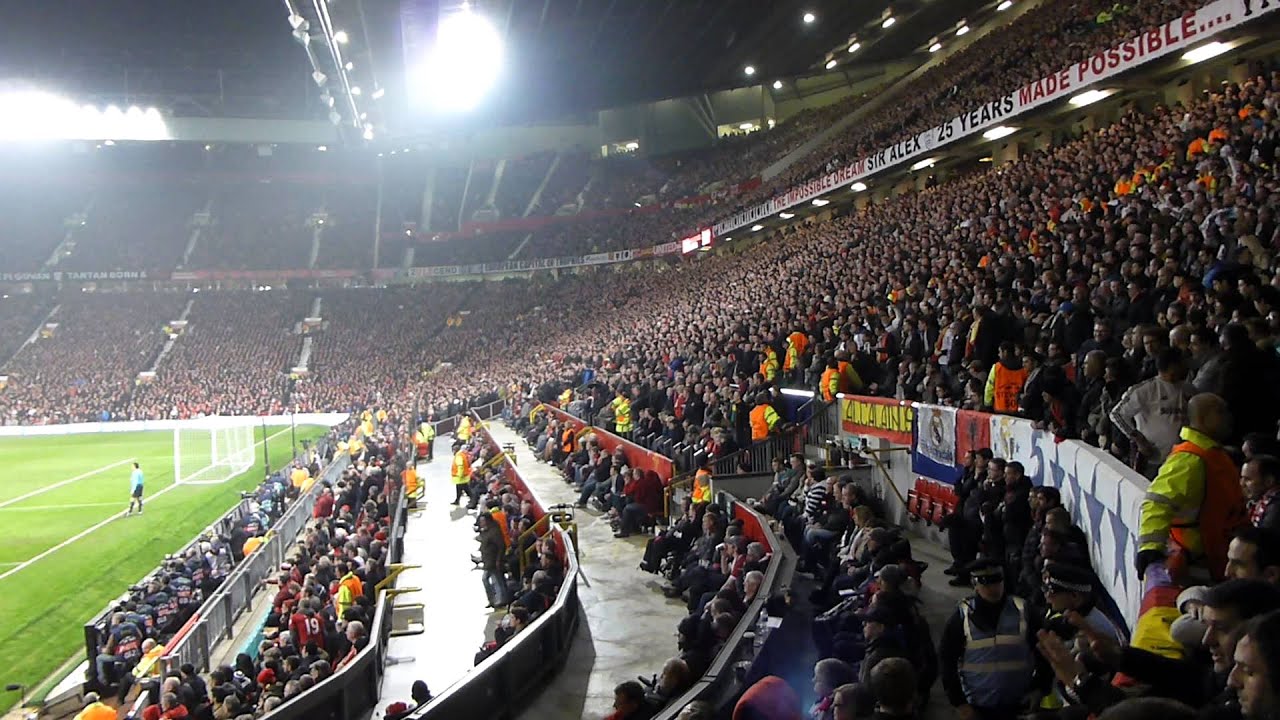 Afición madridista en Old Trafford 