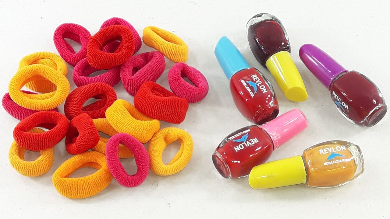 Amazing decorating idea with nail polish & Hair rubber bands | DIY art and craft | DIY HOME DECO