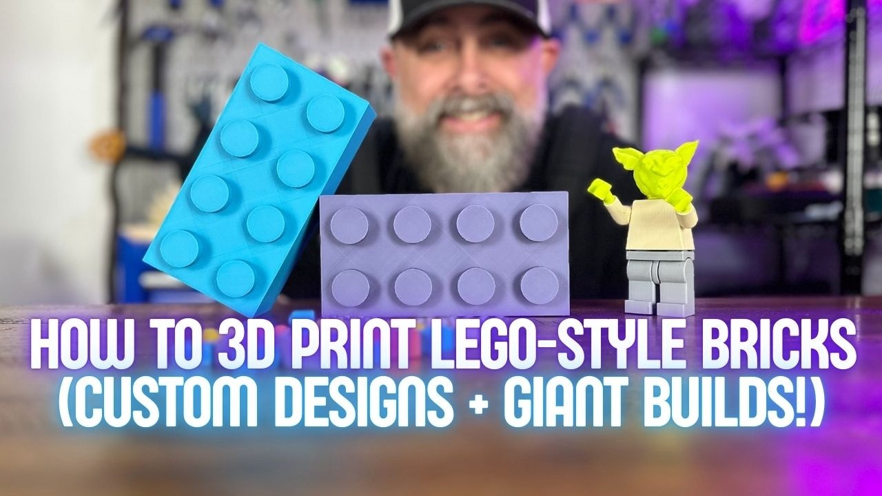 🧱 How to 3D Print LEGO-Style Bricks (Custom Designs + Giant Builds!)