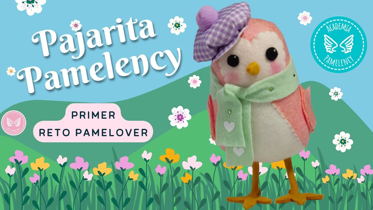 Pajarita Pamelency en fieltro/ paño lency- Paso a paso- Primer Reto Pamelover 🐦🐦🐦🐦