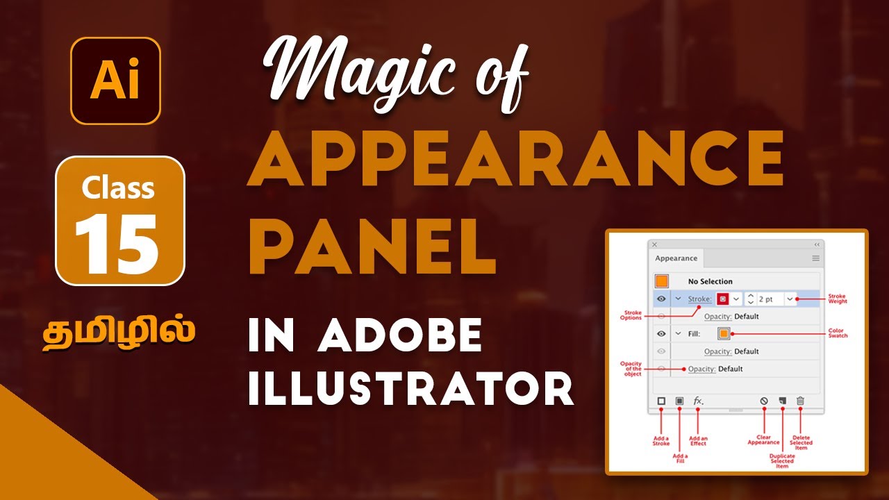 Master the Appearance Panel in Illustrator | Adobe illustrator Beginner class 15