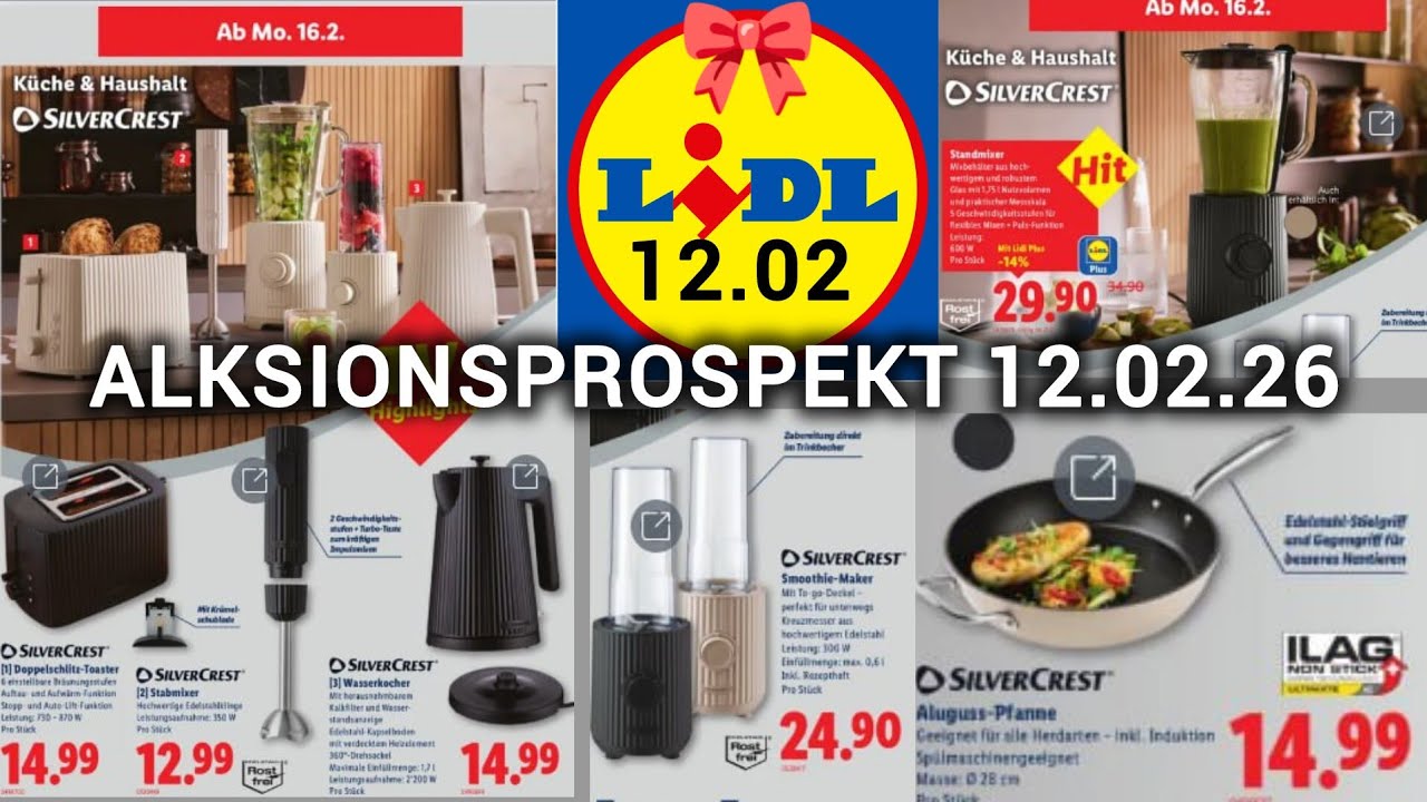 ✨ Lidl Prospekt Werbung 12.02 ✨ Textilien Küchen Dekoration Angebot Aktion Ab 12.02 bis 18.02 #lidl