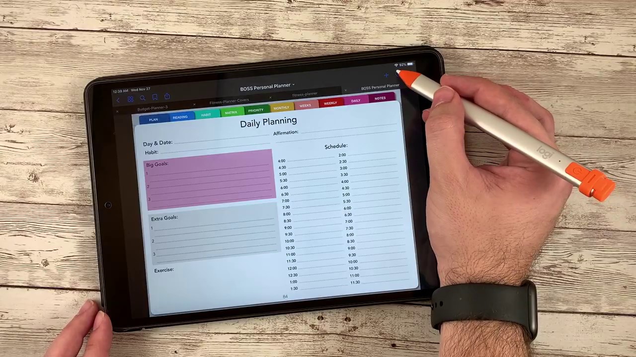 Digital Personal Planner Overview - BOSS Personal Planner 2020