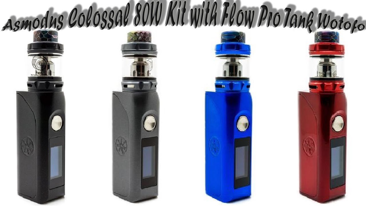Asmodus Colossal 80W Kit with Flow Pro Tank Wotofo