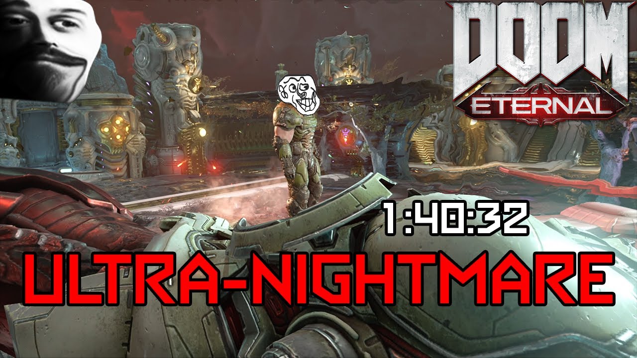 DOOM Eternal 100% Restricted Ultra-Nightmare in 1:40:32
