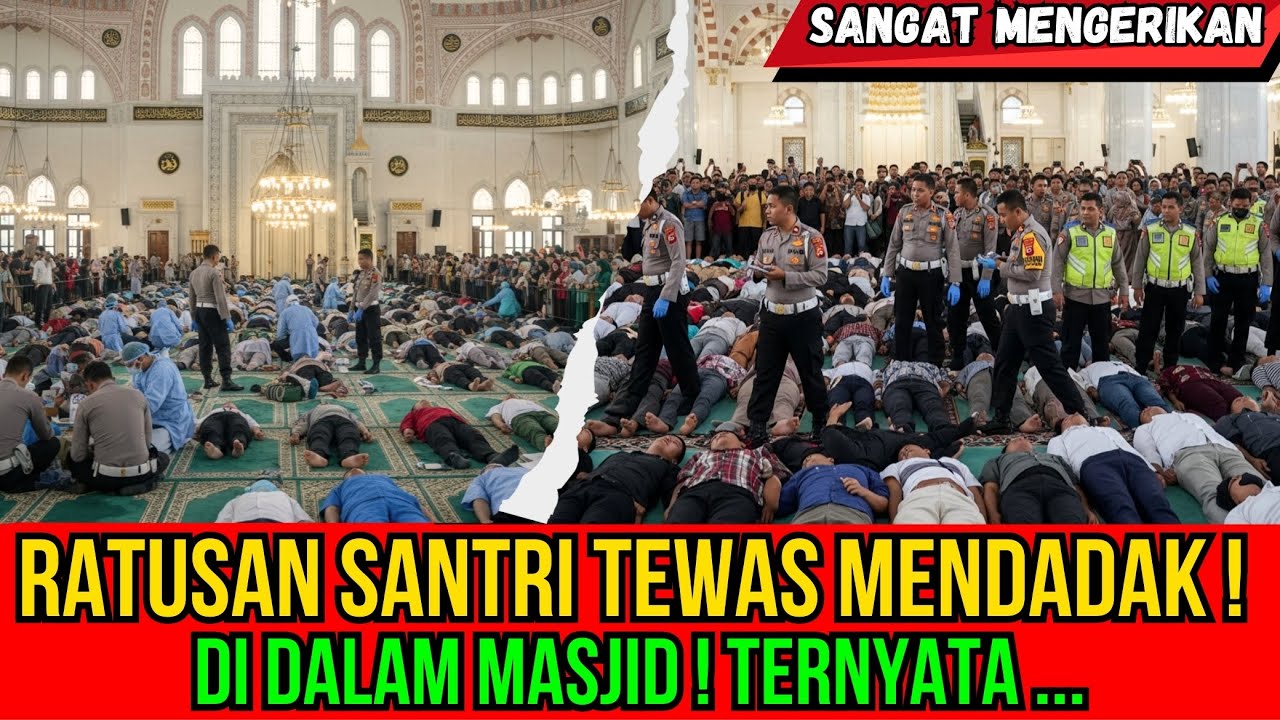 mengerikan ! satu pesantren di jawa timur mendadak tewas di dalam masjid