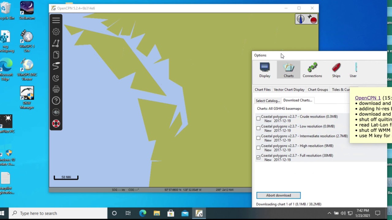 OpenCPN 5.2 download and install