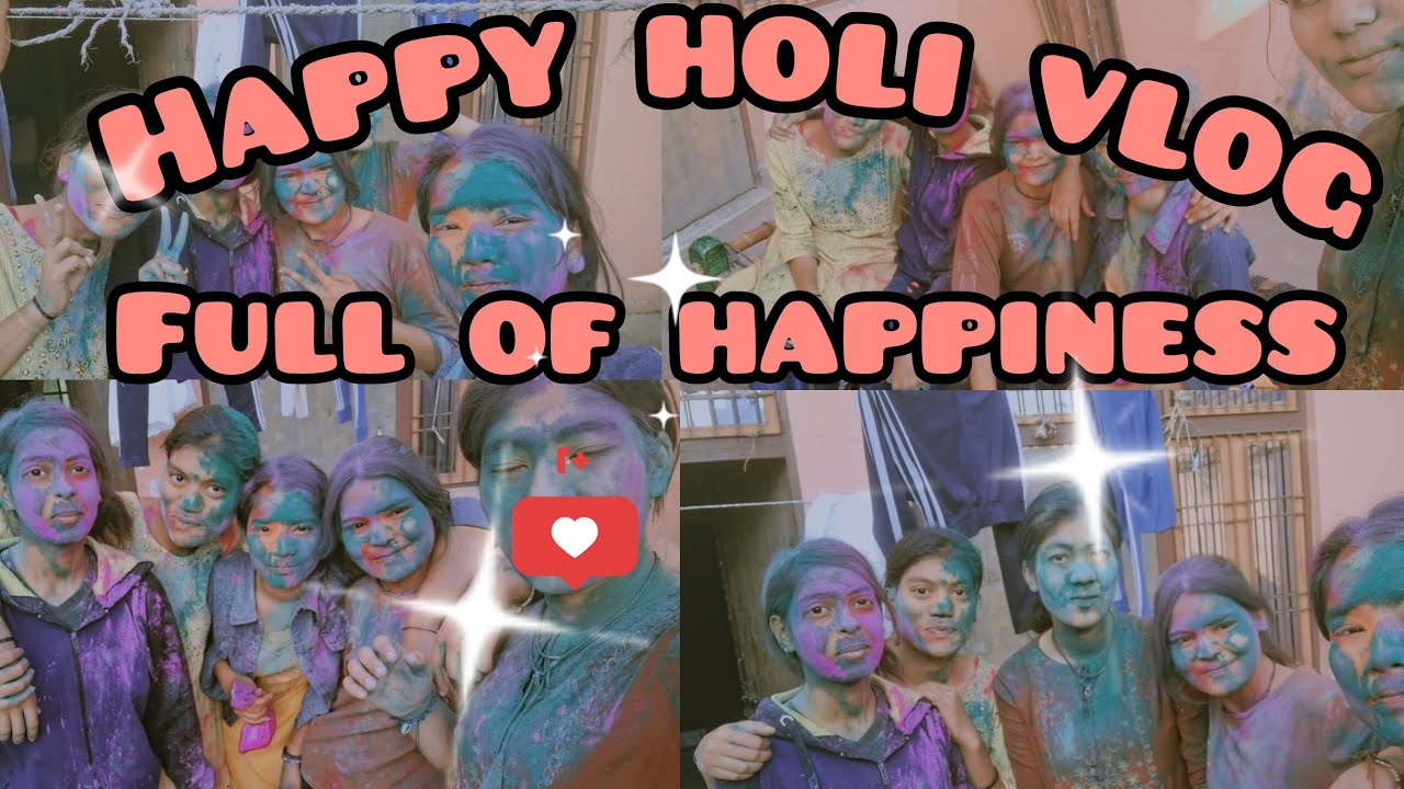 Happy Holi with friends and more ❤️ 