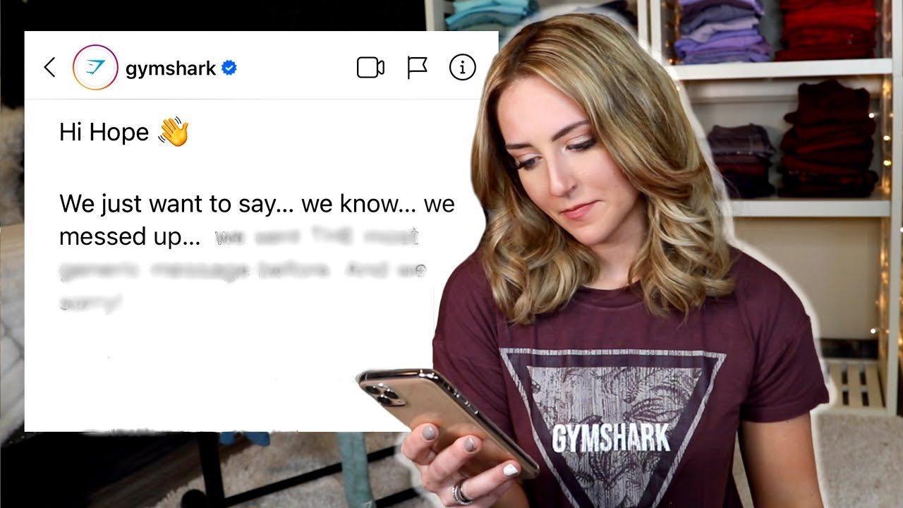 Gymshark's Apology to me...