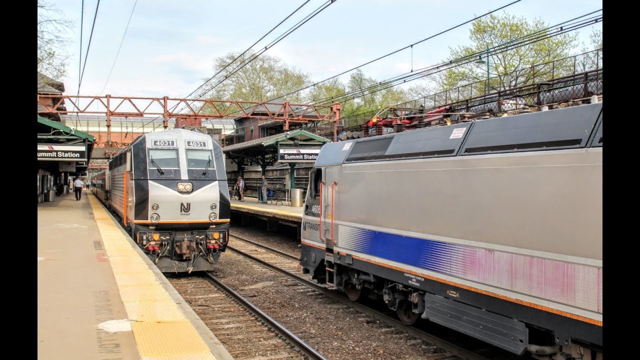 An Afternoon of NJT Action at Summit Station [HD]