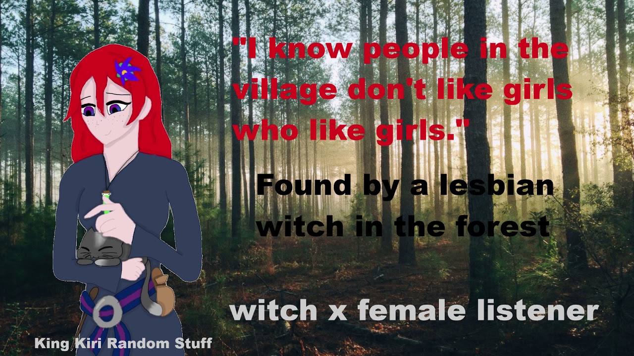Found by a lesbian witch in the forest[witch x human listener/strangers to more/f4f/lesbian ASMR rp]
