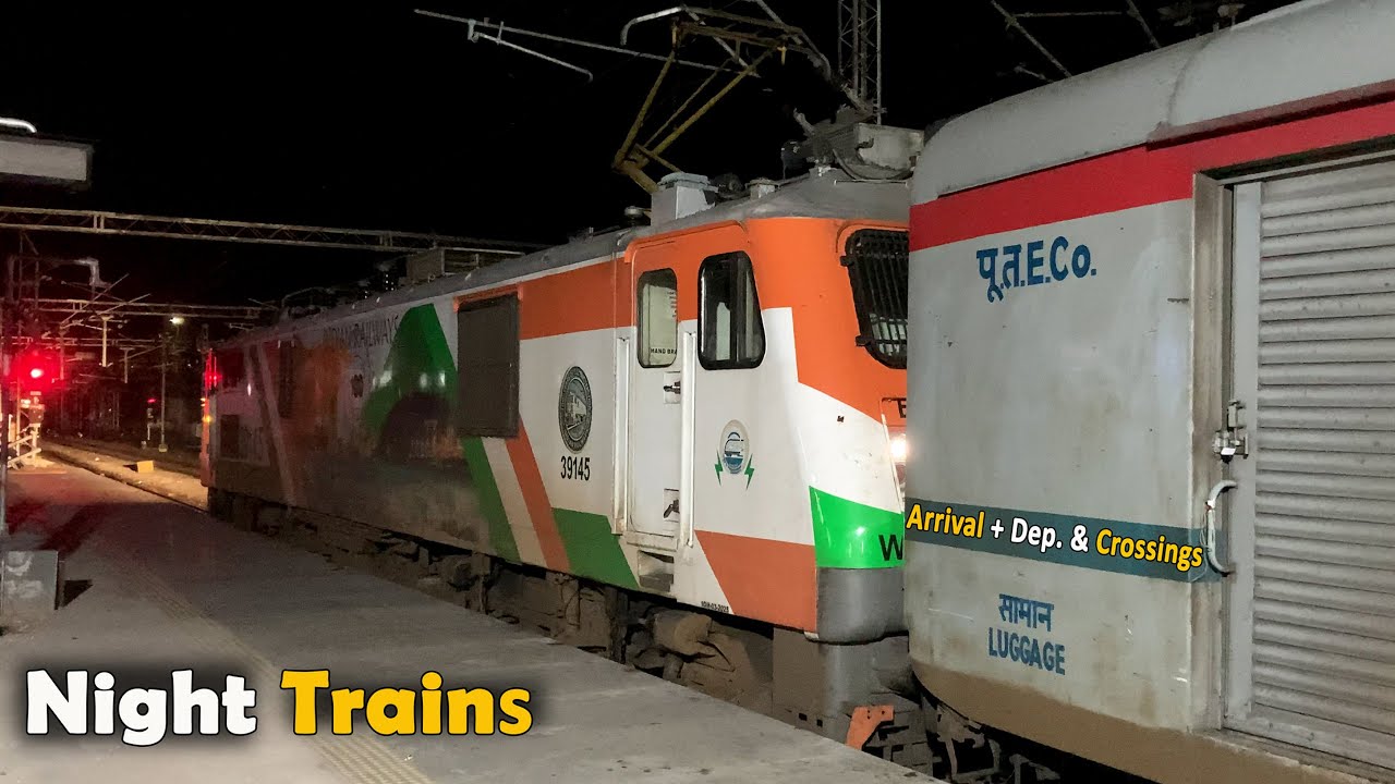 Beautiful Night TRAINS 4 | FATV Episode No #141 | Arrival + Departure and Skipping Trains |  | I R