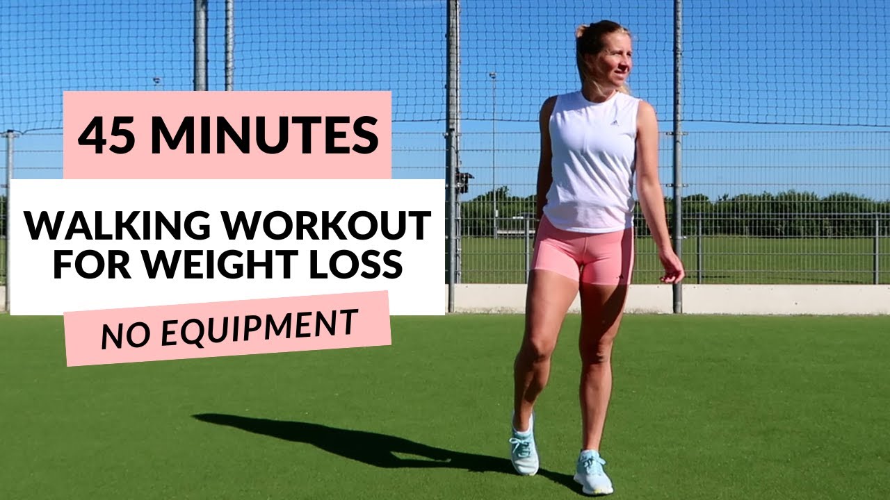 45 MIN WALKING CARDIO WORKOUT | Intense Full Body For Weight Loss -  at Home