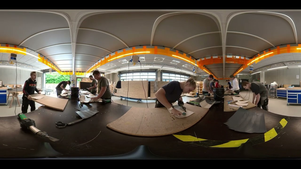 360&deg;-Panorama: Die Dachdeckerausbildung in der Dachdeckerschule