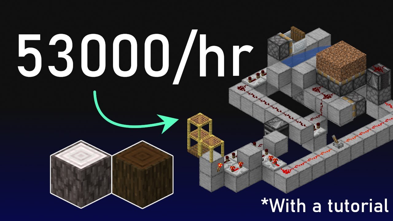 Minecraft's Simplest Fast Dark/Pale Oak Tree Farm*