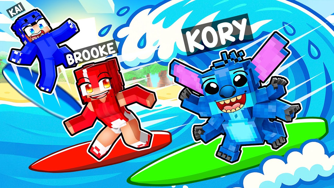 Having a LILO and STITCH Family in Minecraft!