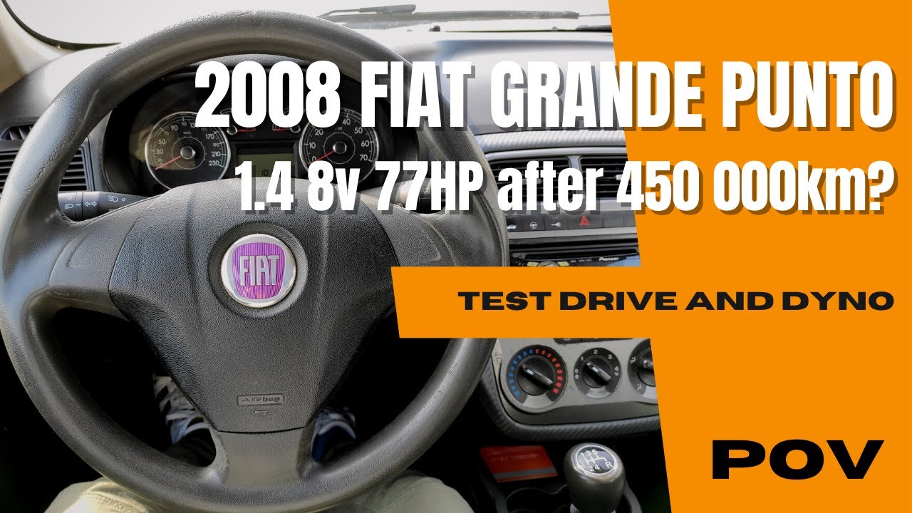Fiat Grande Punto 2008 (1.4 8v 77hp LPG ) | 4K POV Test Drive  | Dyno | Weighing | Acceleration