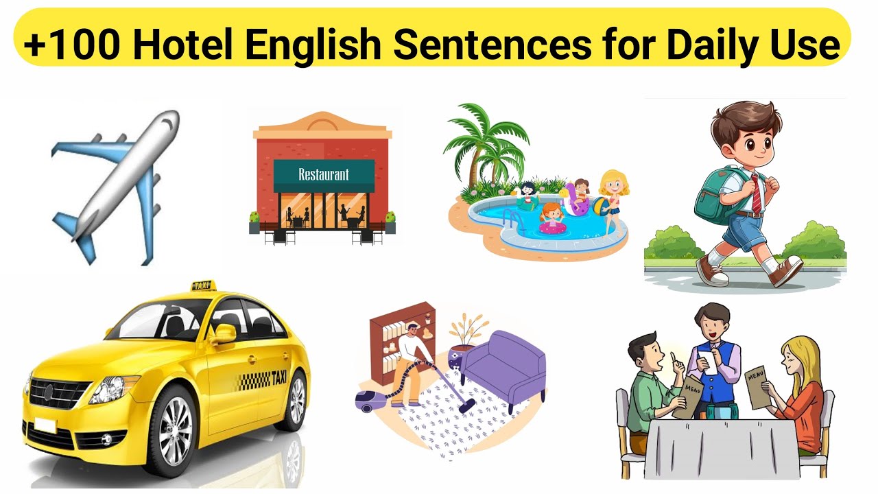 Hotel English Sentences for Daily Use! #learning  #LearnEnglish #english #sentences