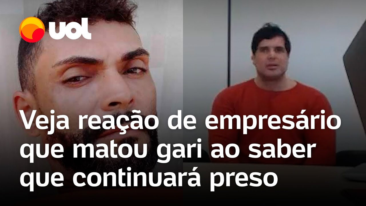 Empresário mata gari: vídeo mostra reação de suspeito ao ter prisão preventiva decretada em BH