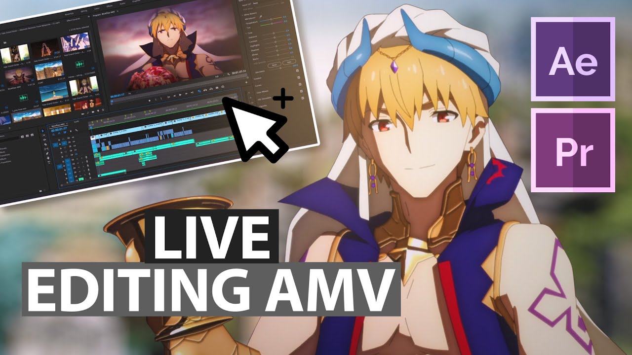 Live AMV Editing - After Effects Scene Composition 