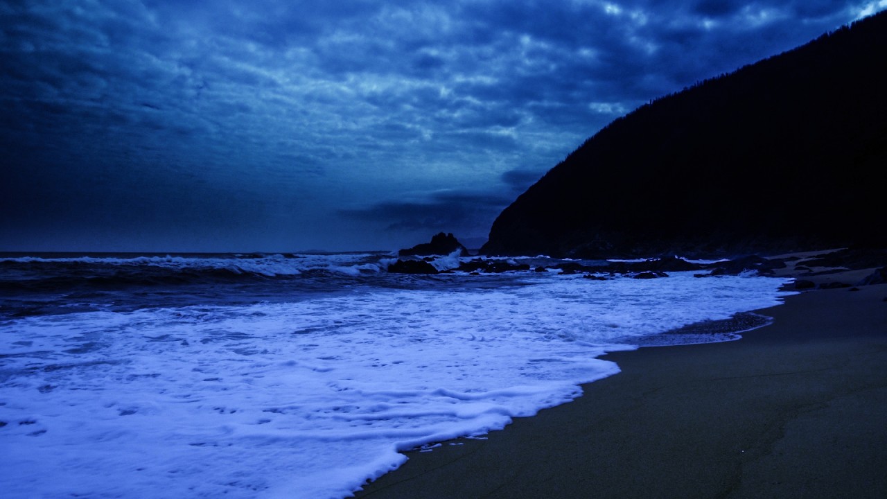 Falling Asleep With Ocean Sounds | Waves Crashing on the Beach at Night & Deep Sleep (Black Screen)