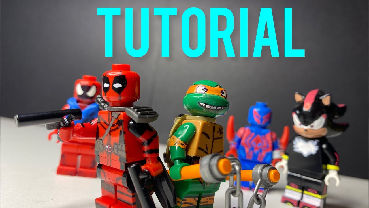 How I make my CUSTOM PAINTED LEGO MINIFIGS!! | custom LEGO minifigure tutorial