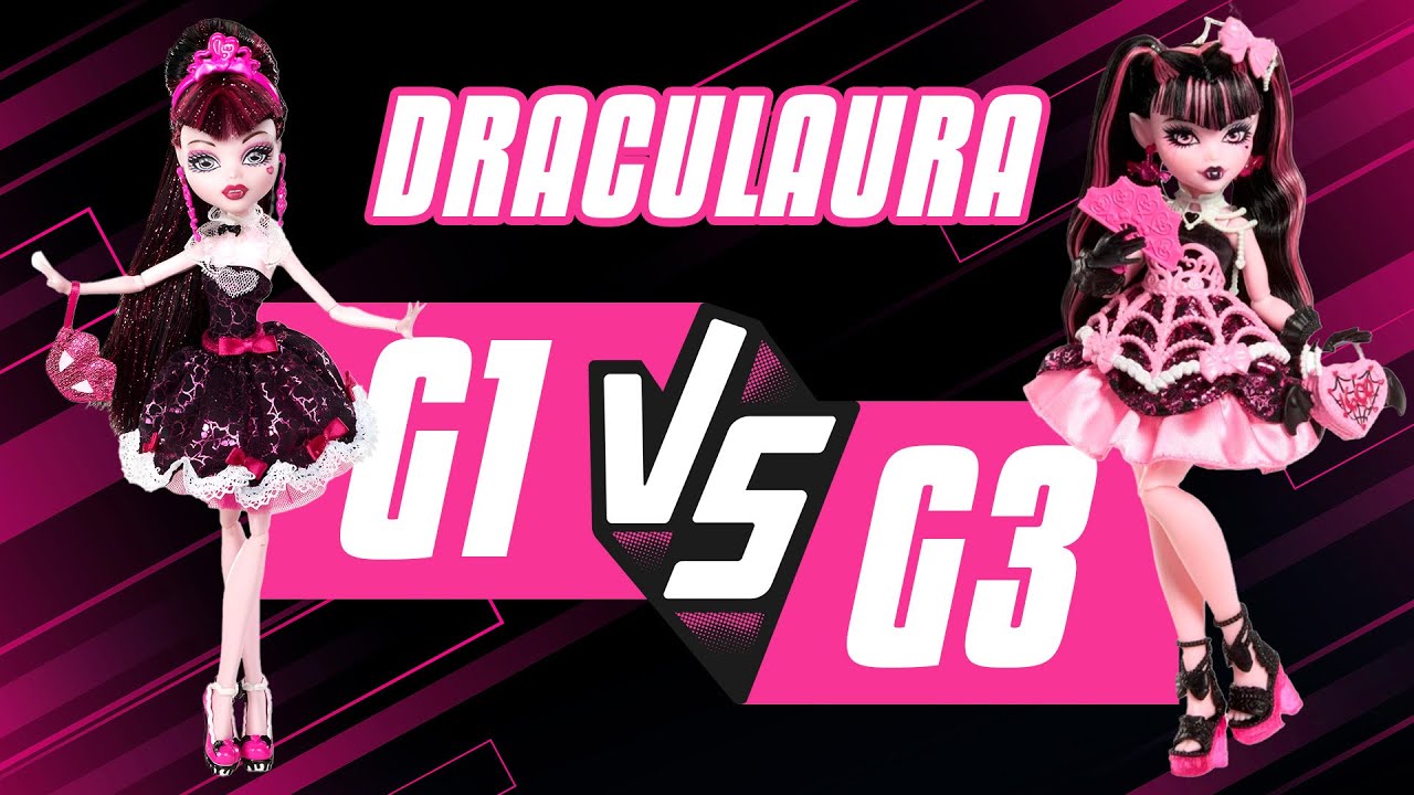 Diseñadora COMPARA Draculaura Sweet 1600 VS Scary Sweet Birthday. Análisis Monster high G1 VS G3 🎂🎀
