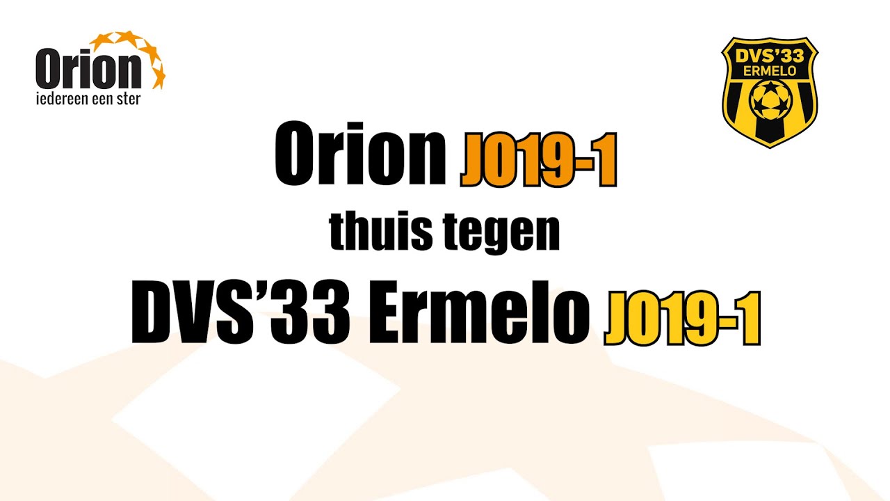 Orion JO19-1 vs  DVS'33 Ermelo JO19-1 (25 mrt 2023)