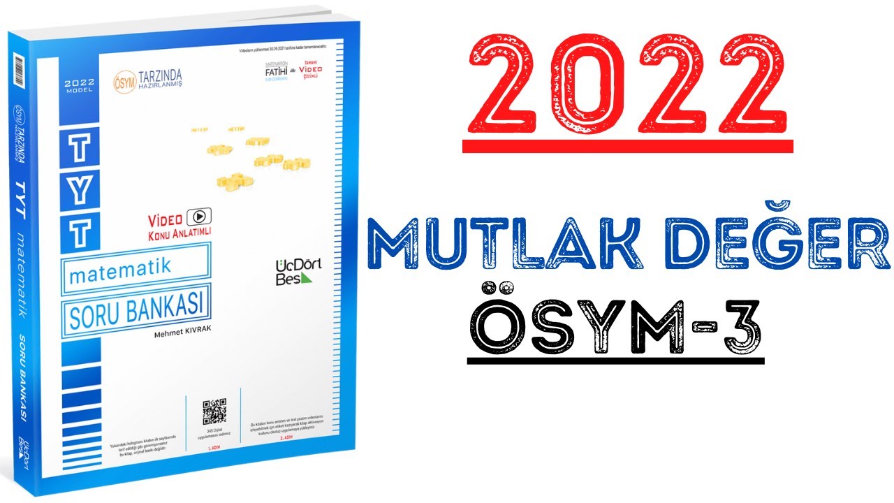 (2022)345 TYT MATEMATİK | MUTLAK DEĞER ÖSYM-3 | #yks2022 #tyt2022 #2022tayfa #345