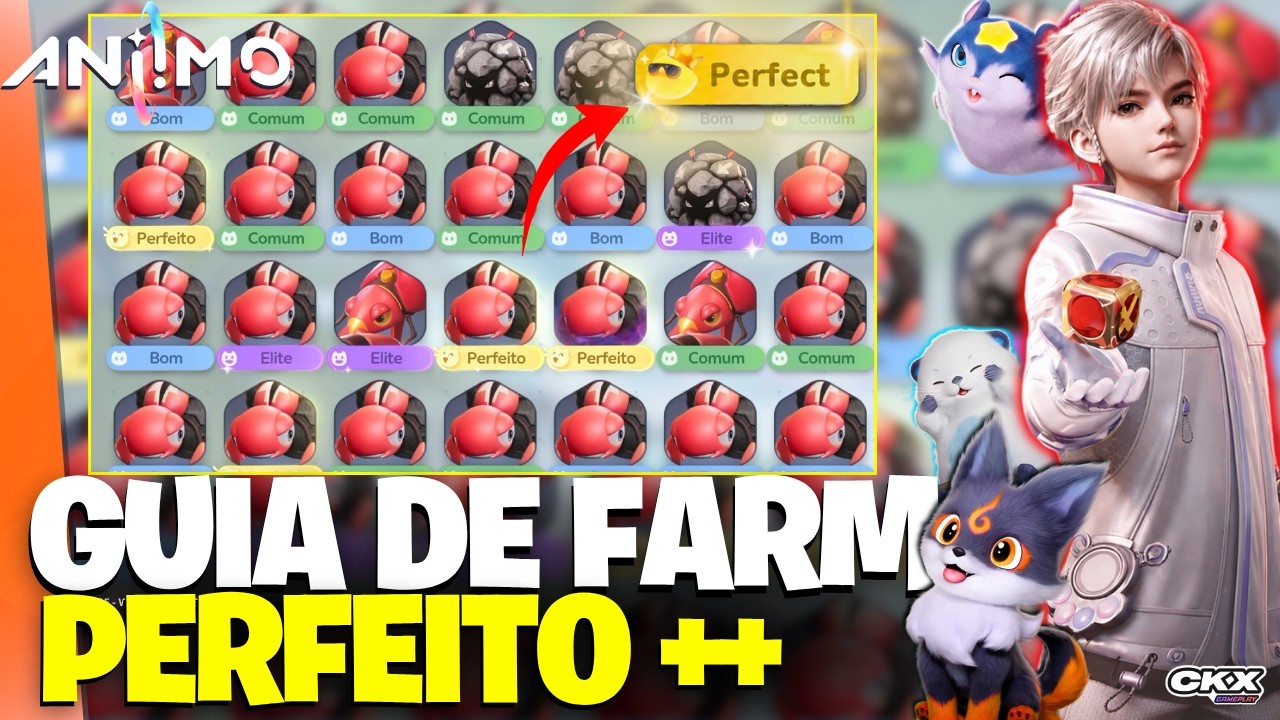 COMO FARMAR ANIIMOS PERFEITOS E PRISMANA - Dicas avan&ccedil;adas do aniimo