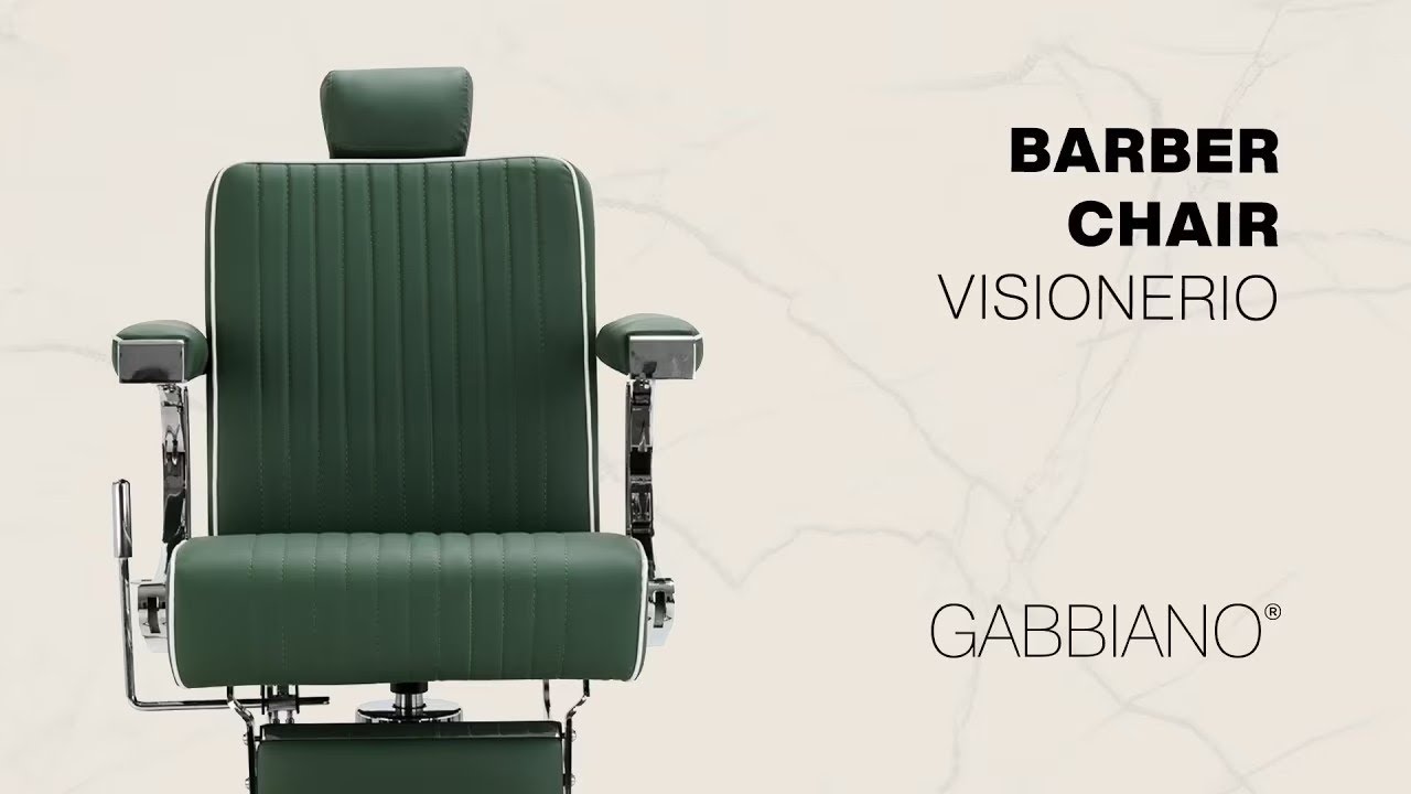 Gabbiano Visionerio – Stylowy fotel barberski z chromowaną ramą | PREZENTACJA #gabbiano