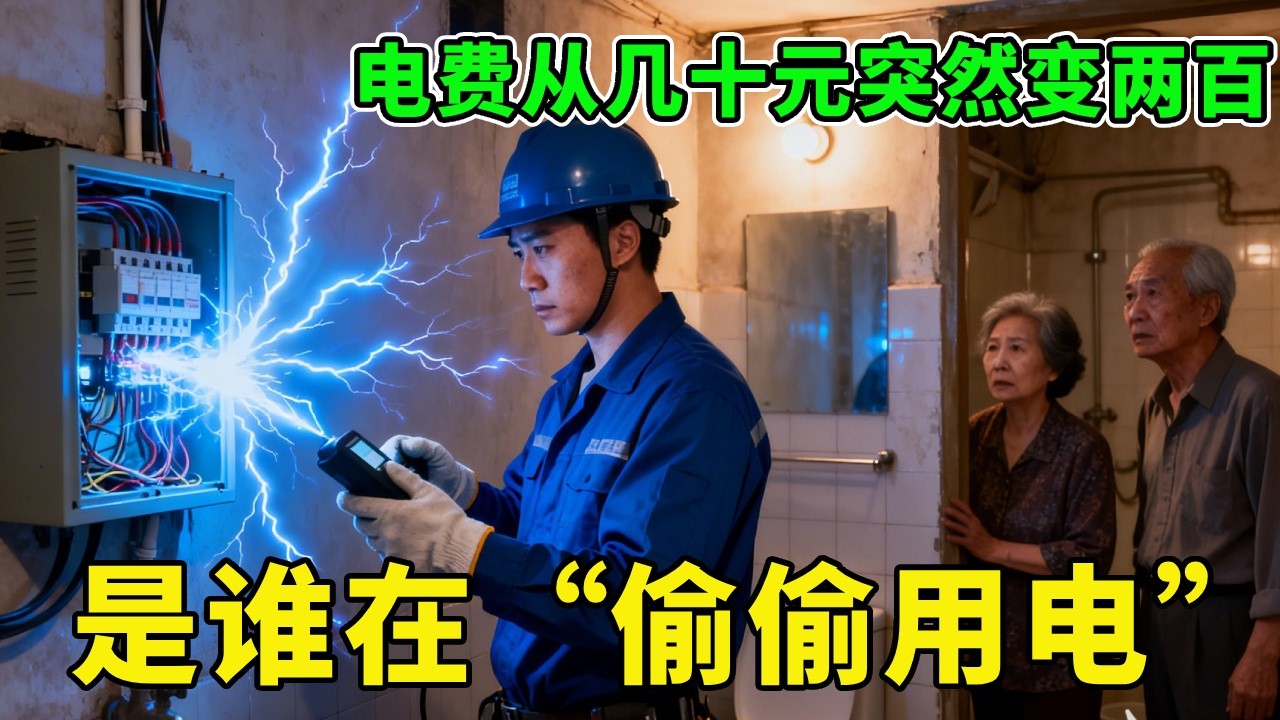 电费从每月几十元突然变两百，家里电器全关也转不停，到底是谁在“偷偷用电”？【城阳电工电路】