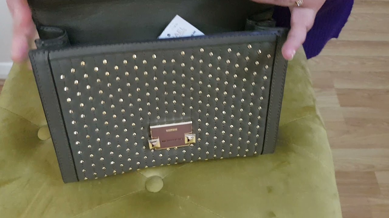 Michael Kors Studded Olive green bag