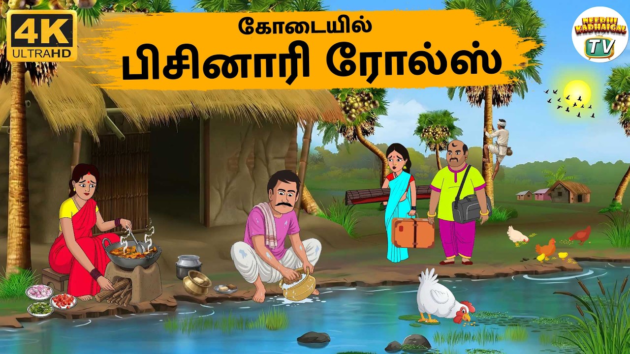 Tamil Stories - கோடையில் பிசினாரி ரோல்ஸ் - Needhi Kadhaigal Tv - 332  | Moral Stories