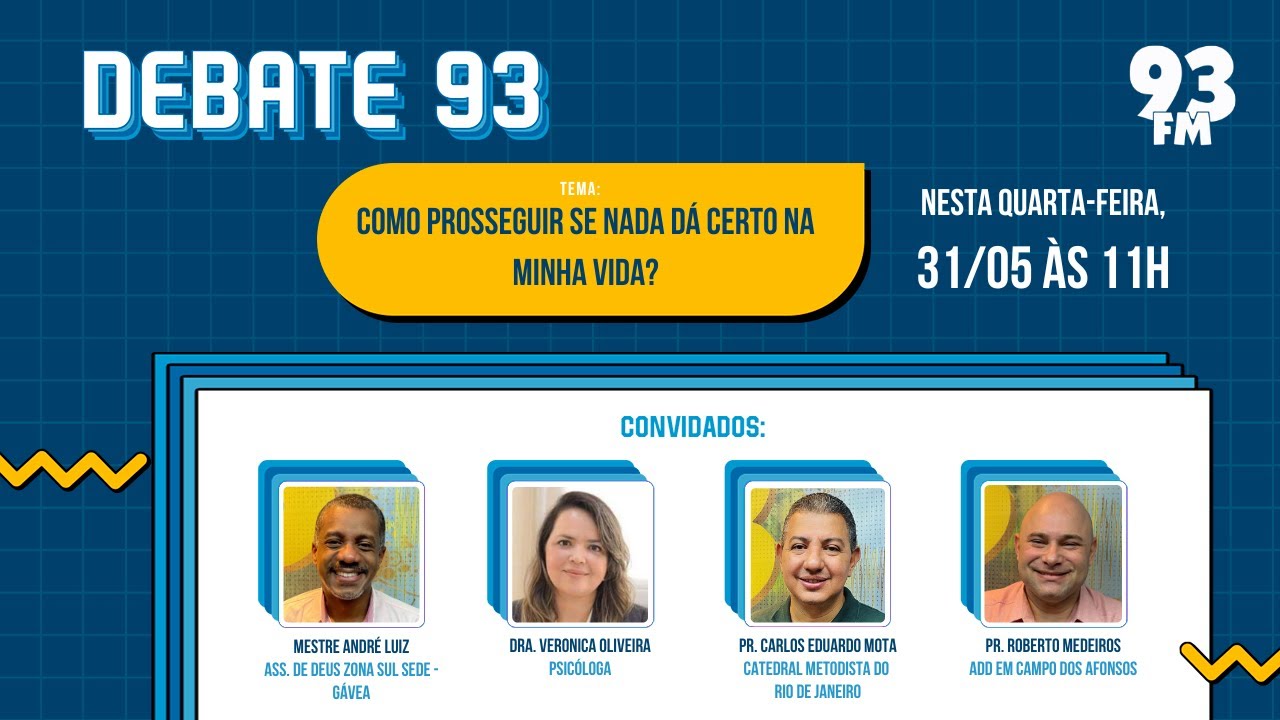 Desesperan&ccedil;a - Como vencer a falta de esperan&ccedil;a? - Debate 93 - 31/05/2023