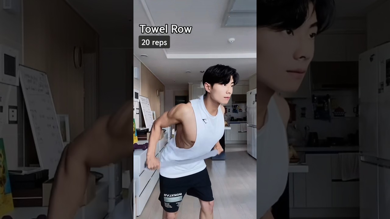 TOWEL ROW FOR MAXIMUM GAINS