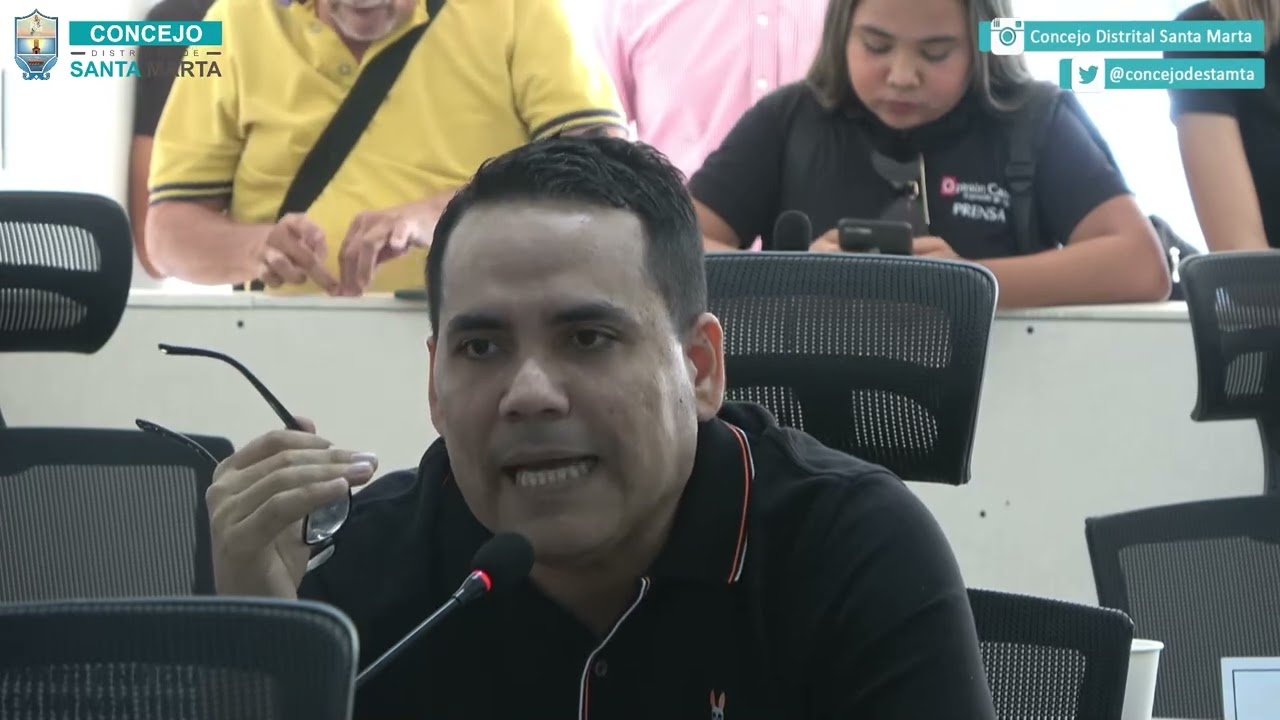 Concejal Enrique González Tema inseguridad en Santa Marta
