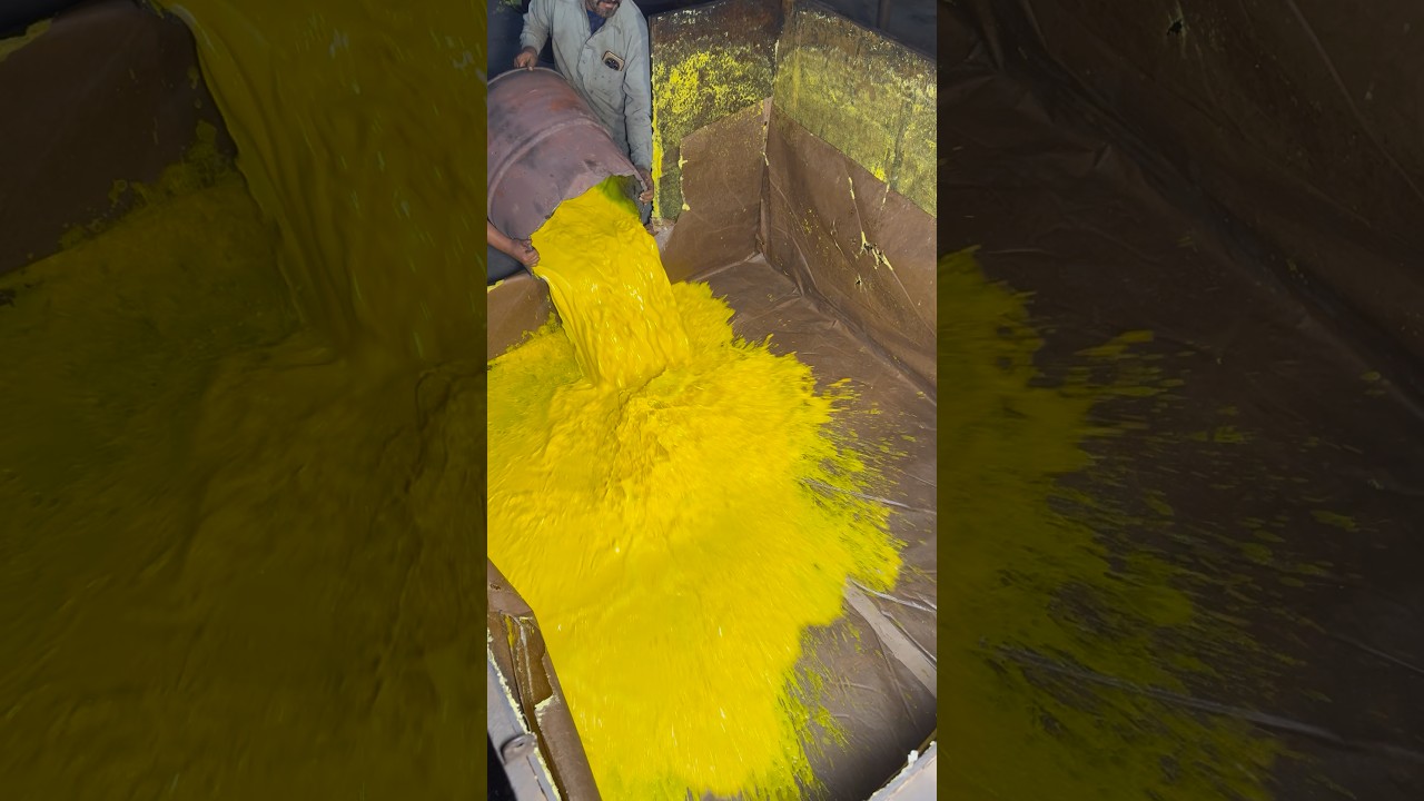 How Yellow Foam Is Made 😱 | Satisfying PU Foam Manufacturing Process