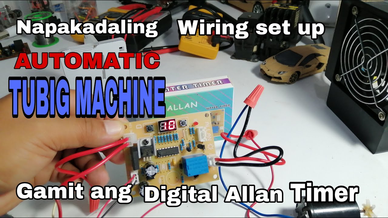 Paano mag wiring ng Allan timer digital sa Tubig Machine
