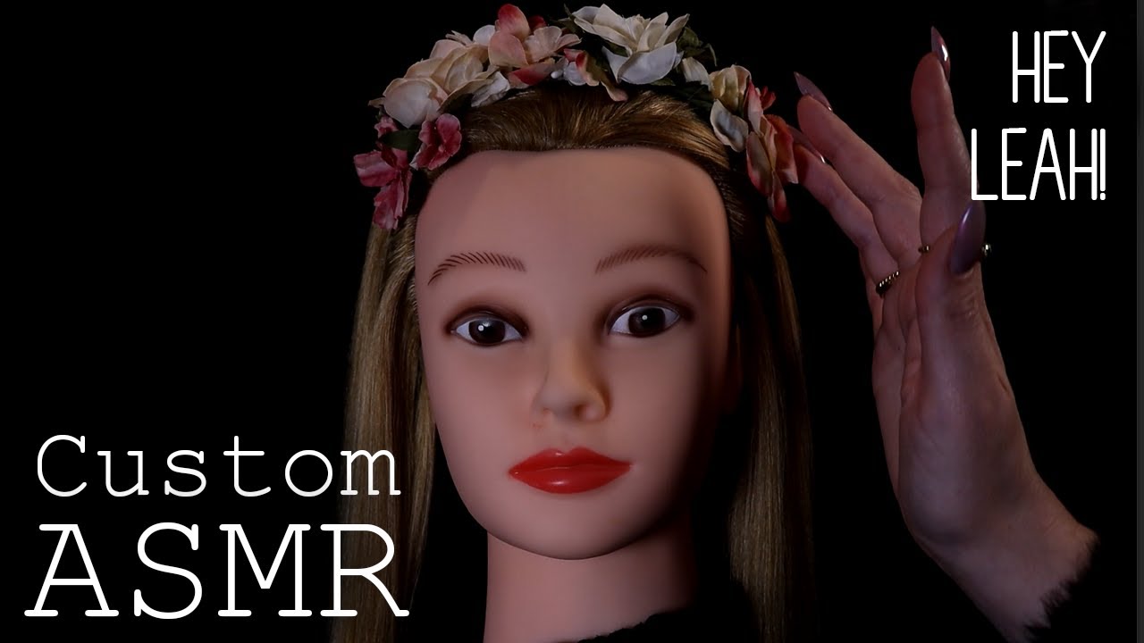 ASMR Leah's Custom 🥰 Hair Brushing (🎧 soft spoken/whisper, tapping, scratching)