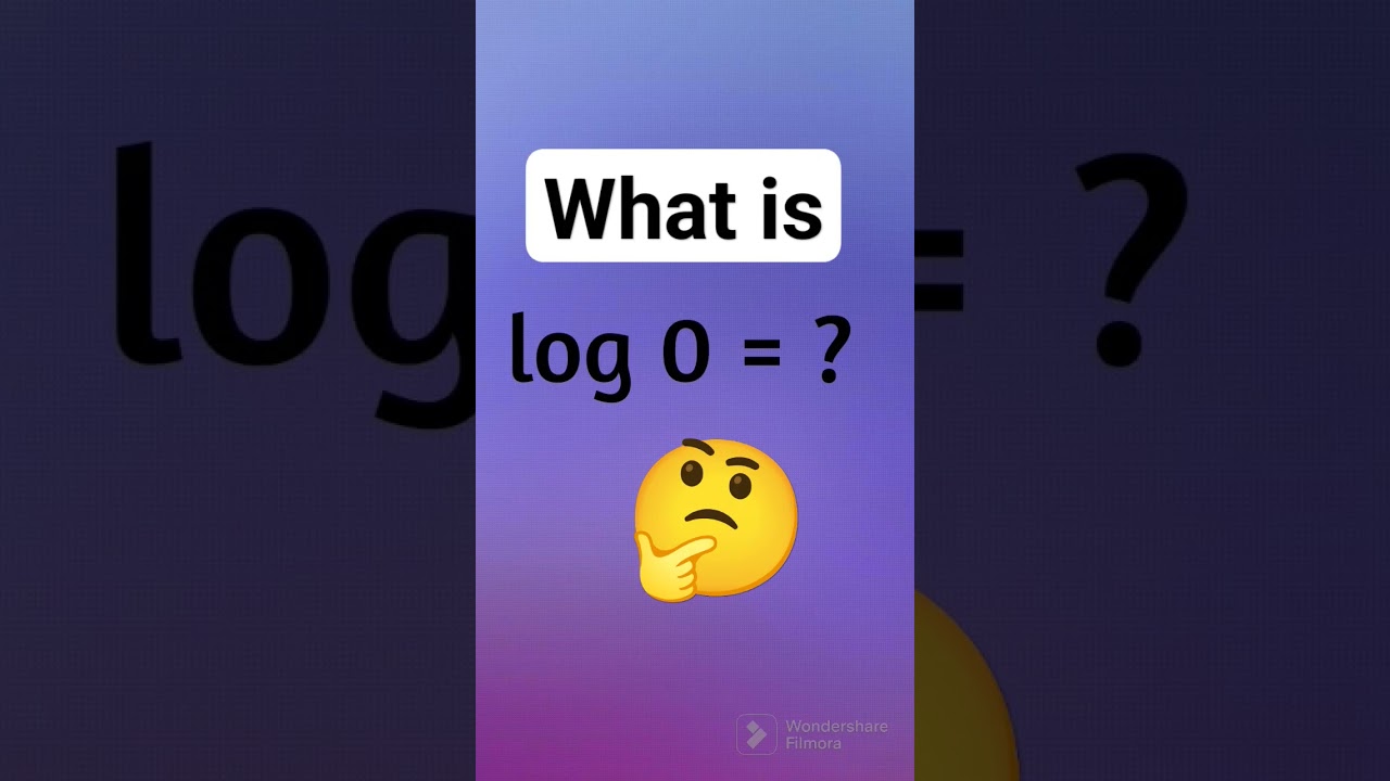 What is log 0 =? #shorts #logs #logarithm #math #maths #logarithms #explore #brazillian