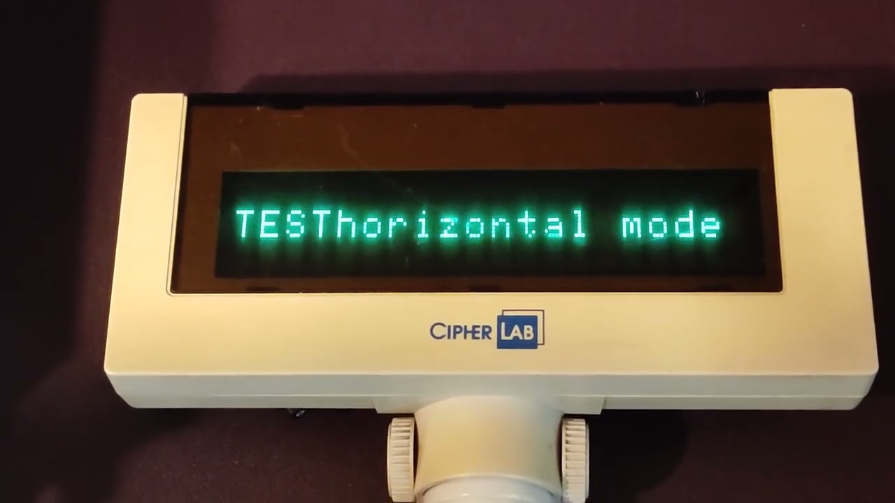 Встроенный тест табло покупателя Cipherlab в режиме ESC/POS