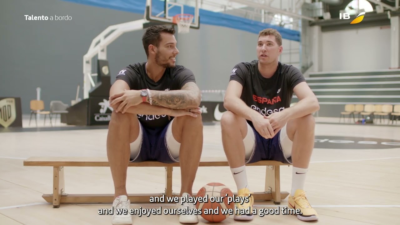 Willy Hernangómez and Joel Parra, players of the Spanish national basketball team | Talento a Bordo