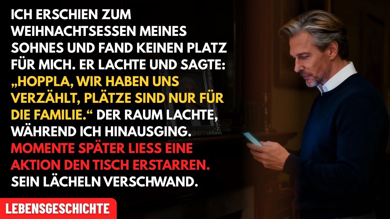 Mein Sohn: „Kein Platz, du bist keine Familie“ – Ich ruinierte Weihnachten 30 Min. später